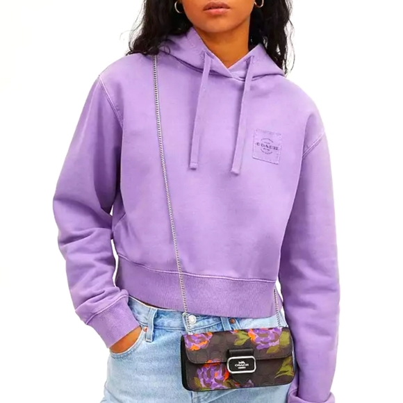 New! 🆕 Silver/Brown/Iris Multi Morgan Crossbody In Signature Canvas With Rose - Picture 1 of 6